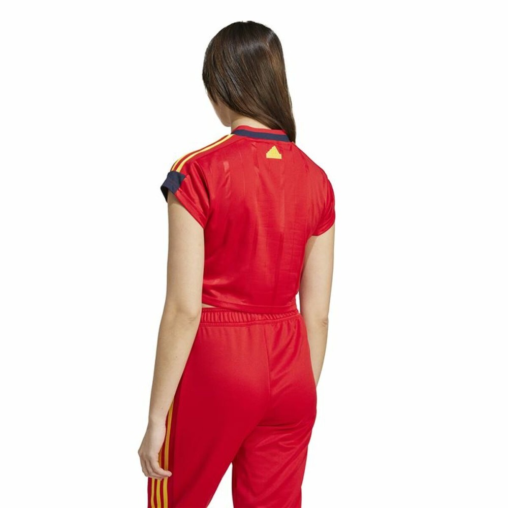 Tricou cu Mânecă Scurtă Femei Adidas Tiro Cut 3  Roșu