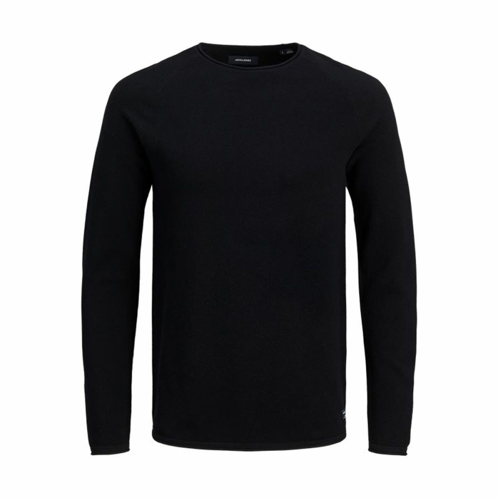 Tricou cu Mânecă Lungă Bărbați Jack & Jones ehill Knit Negru