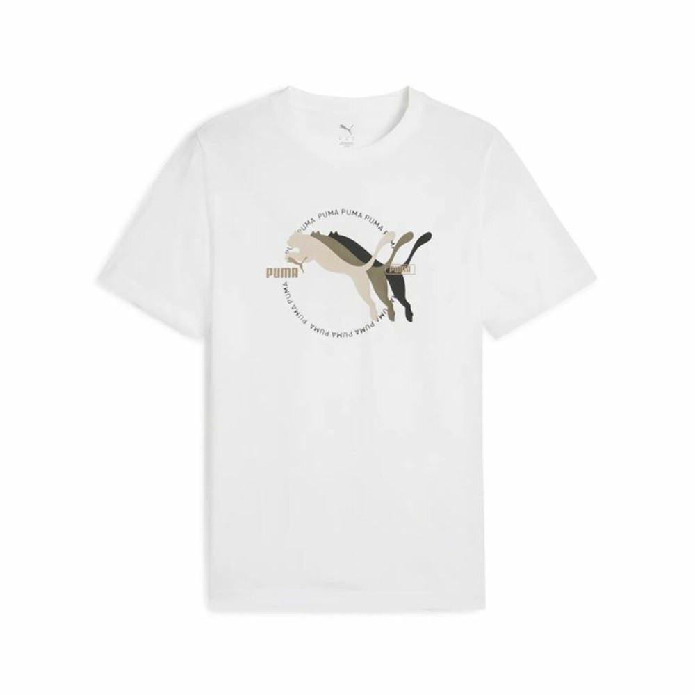 Tricou cu Mânecă Scurtă Bărbați Puma Graphics MultipleCat S