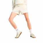 Pantaloni Scurți Sport pentru Damă Puma Essentials Elevatedd-Ris Alb Natural