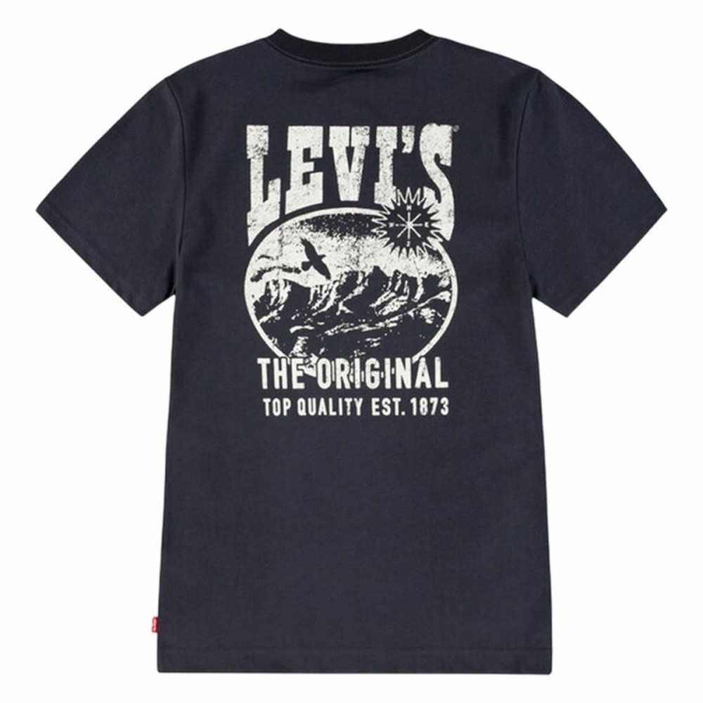 Tricou cu Mânecă Scurtă pentru Copii Levi's Lvb Valley View Negru 8 Ani