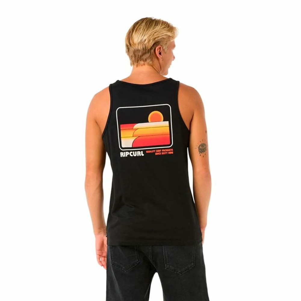 Tricou cu Bretele Bărbat Rip Curl Casual Revival Peaking Tank Negru