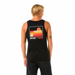 Tricou cu Bretele Bărbat Rip Curl Casual Revival Peaking Tank Negru