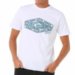 Tricou cu Mânecă Scurtă Bărbați Rip Curl Refill Tee Alb XL