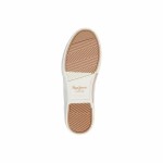 Pantofi sport pentru femei Pepe Jeans Kenton Court Golden Alb