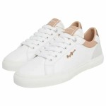 Pantofi sport pentru femei Pepe Jeans Kenton Court Golden Alb