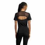 Tricou cu Mânecă Scurtă Femei Champion Champion Negru