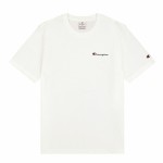 Tricou cu Mânecă Scurtă Bărbați Champion Crewneck Alb