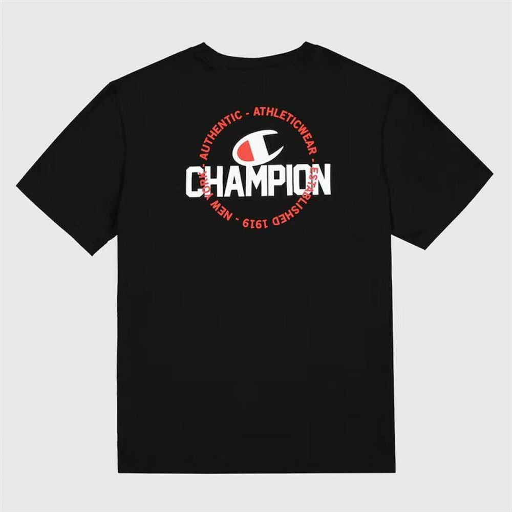 Tricou cu Mânecă Scurtă Bărbați Champion Champion SS Negru