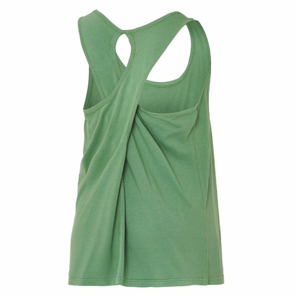 Tricou de Damă fără Mâneci Joluvi Bambu Tank Mujer Verde Verde Verde inchis