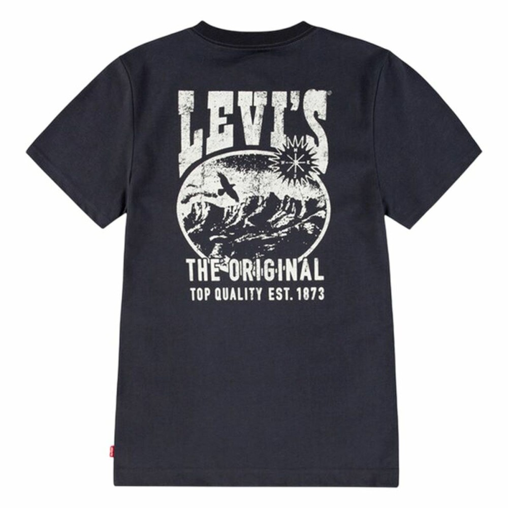 Tricou cu Mânecă Scurtă pentru Copii Levi's Lvb Valley View Negru
