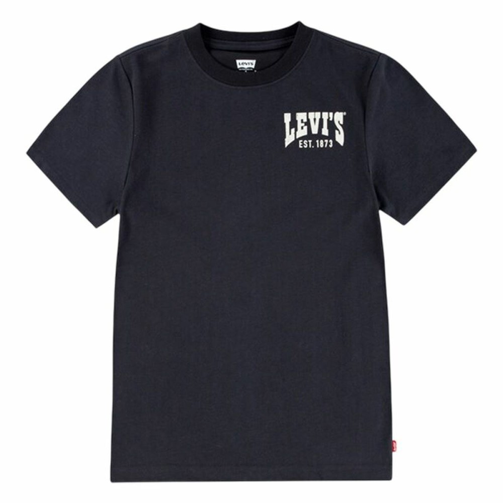 Tricou cu Mânecă Scurtă pentru Copii Levi's Lvb Valley View Negru