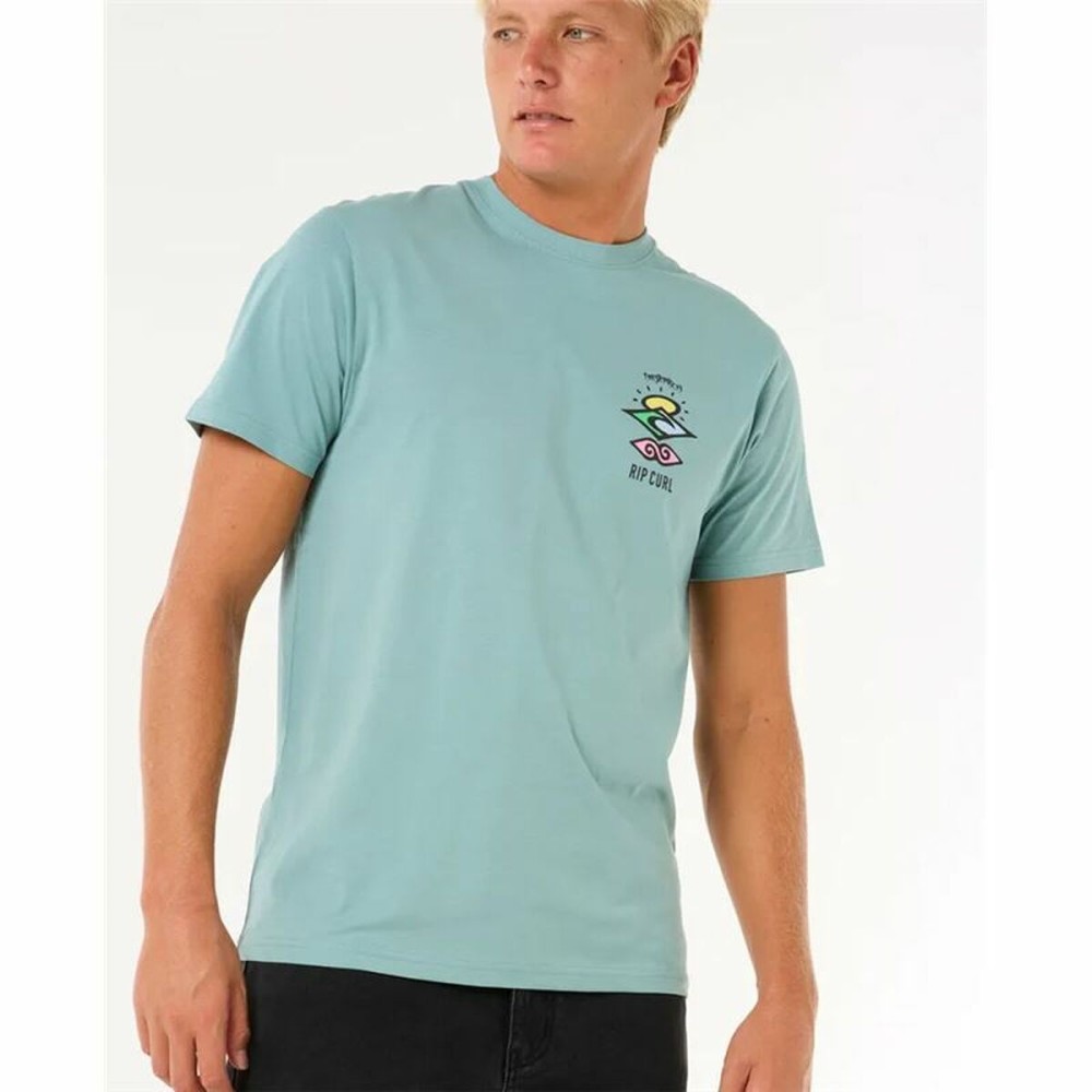 Tricou cu Mânecă Scurtă Bărbați Rip Curl Search Icon Tee Albastru