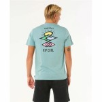 Tricou cu Mânecă Scurtă Bărbați Rip Curl Search Icon Tee Albastru