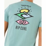 Tricou cu Mânecă Scurtă Bărbați Rip Curl Search Icon Tee Albastru