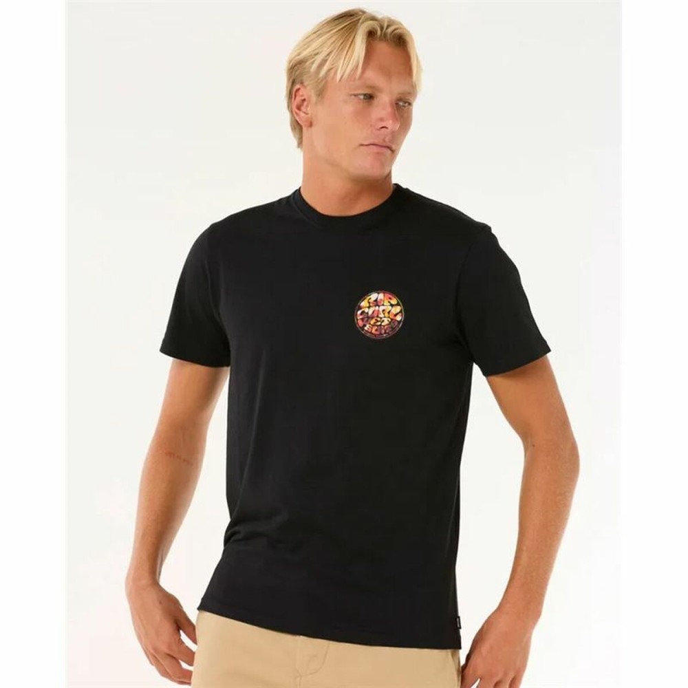 Tricou cu Mânecă Scurtă Bărbați Rip Curl Passage Tee Negru