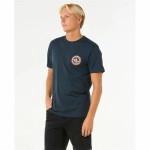Tricou cu Mânecă Scurtă Bărbați Rip Curl Shred Til Tee Bleumarin