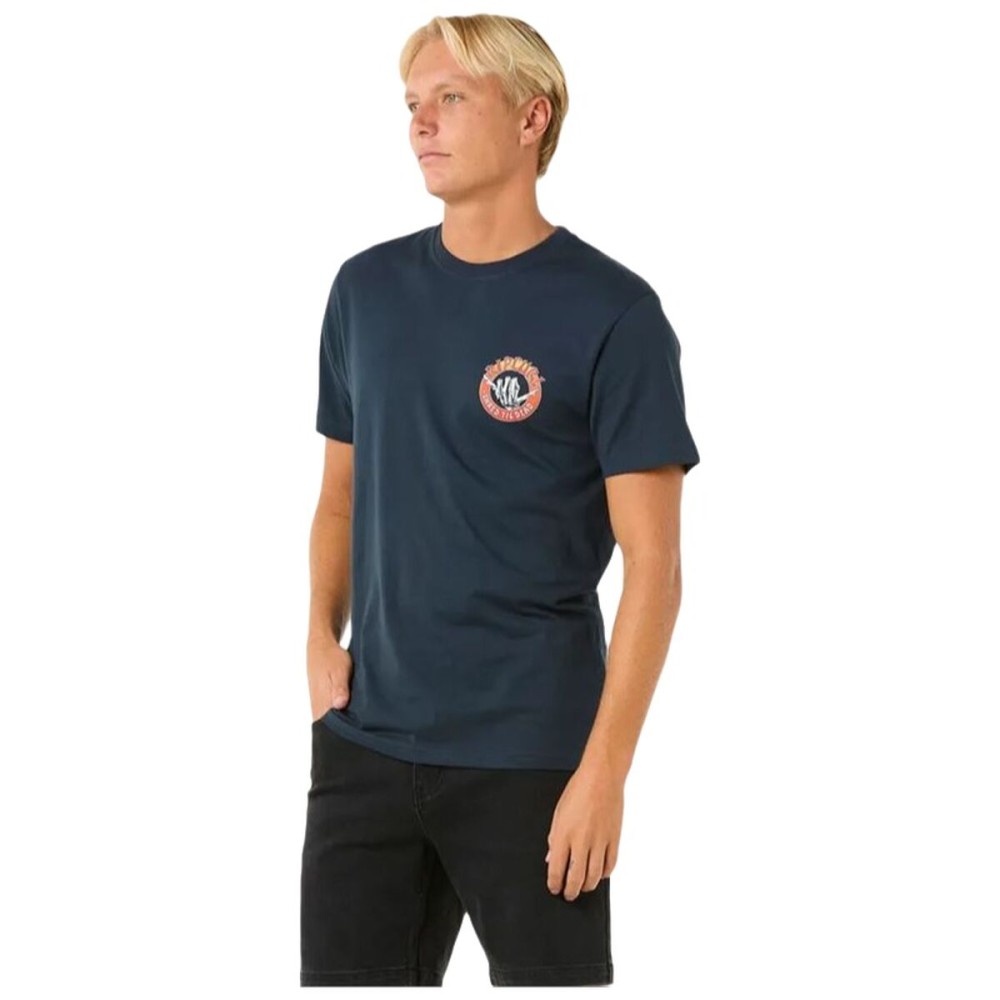 Tricou cu Mânecă Scurtă Bărbați Rip Curl Shred Til Tee Bleumarin