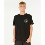 Tricou cu Mânecă Scurtă pentru Copii Rip Curl Staple Negru