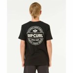 Tricou cu Mânecă Scurtă pentru Copii Rip Curl Staple Negru
