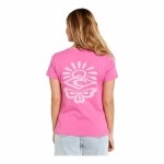Tricou cu Mânecă Scurtă Femei Rip Curl Re-Entry Crew Tee Roz Fucsia
