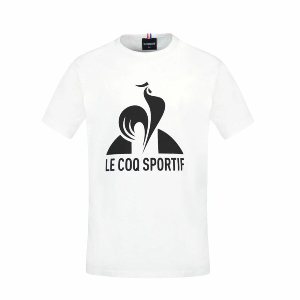 Tricou cu Mânecă Scurtă pentru Copii Le coq sportif Ess N°1 Enfant New Alb