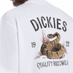 Tricou cu Mânecă Scurtă Bărbați Dickies Dickies Snake Ss Tee Alb