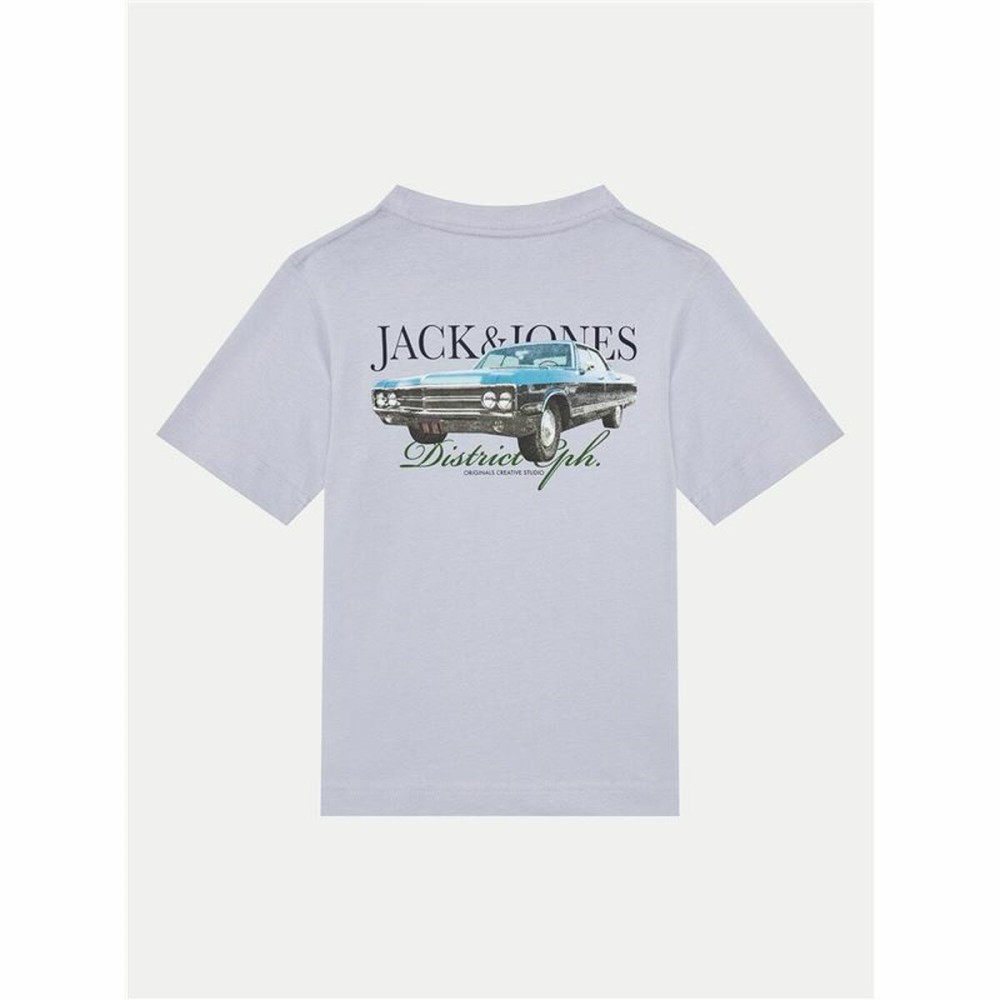 Tricou cu Mânecă Scurtă pentru Copii Jack & Jones Jorboston Photo w Neck Indigo
