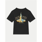 Tricou cu Mânecă Scurtă pentru Copii Jack & Jones Jorboston Photo w Neck Negru