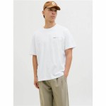 Tricou cu Mânecă Scurtă Bărbați Jack & Jones Jorvarenna Painted Alb
