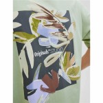 Tricou cu Mânecă Scurtă Bărbați Jack & Jones Jorvarenna Painted Albastru