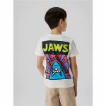 Tricou cu Mânecă Scurtă pentru Copii Name It Nkmmakai Jaws Nreg Box Sky