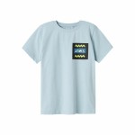 Tricou cu Mânecă Scurtă pentru Copii Name It Nkmmakai Jaws Nreg Box Sky