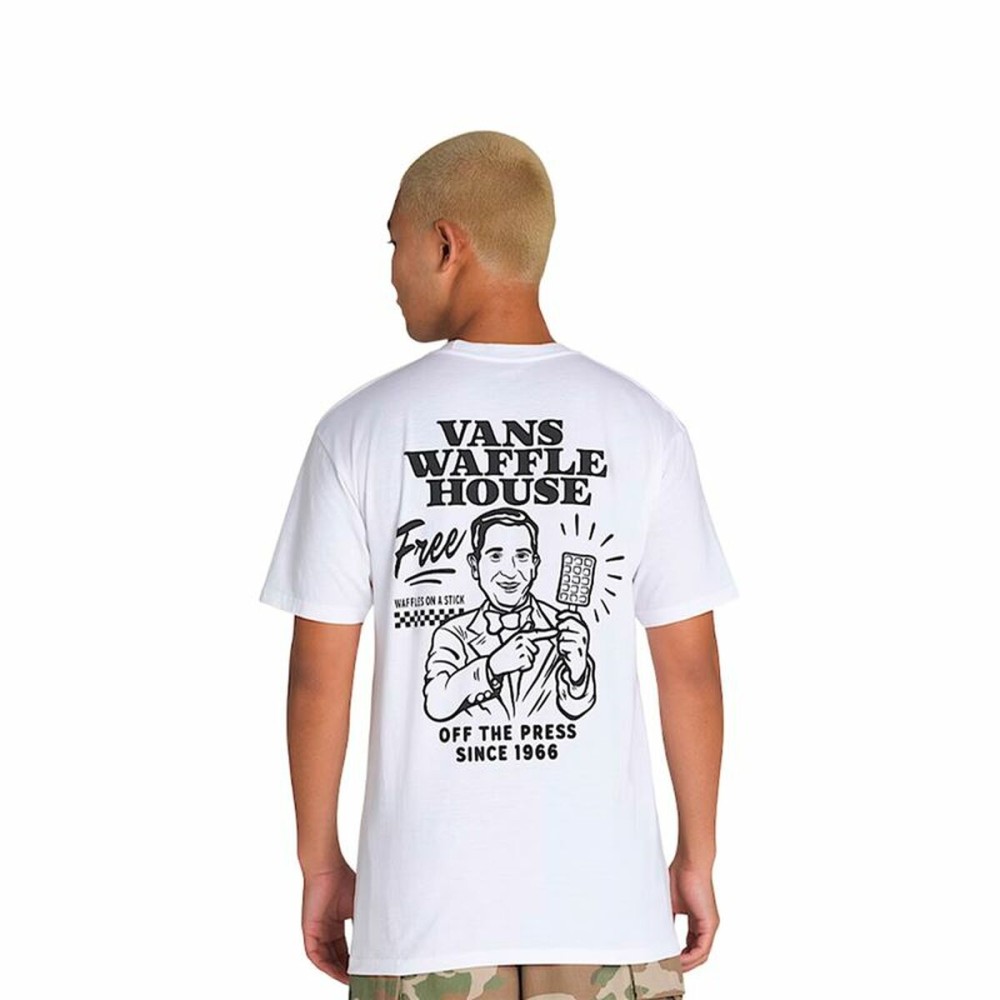 Tricou cu Mânecă Scurtă Bărbați Vans Death Grip Ss Alb