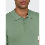 Tricou Polo cu Mânecă Scurtă Bărbați Only & Sons Onswyler Life Reg 14 Ss Knit Verde
