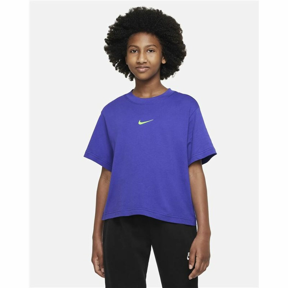 Tricou cu Mânecă Scurtă pentru Copii Nike Sportswear Albastru