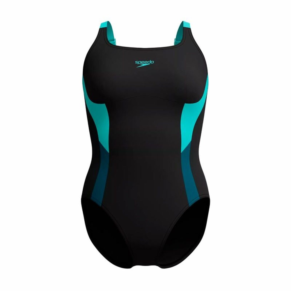 Costum de Baie Femei Speedo Shaping Solid Splice Negru