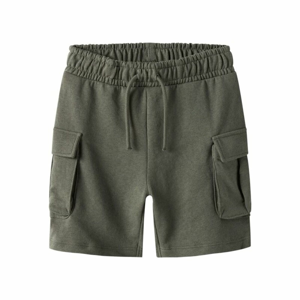 Pantalon scurt Name It Nkmollie Cargo Noos Măslină Infantil Bărbați