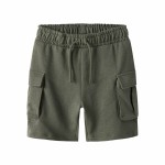 Pantalon scurt Name It Nkmollie Cargo Noos Măslină Infantil Bărbați