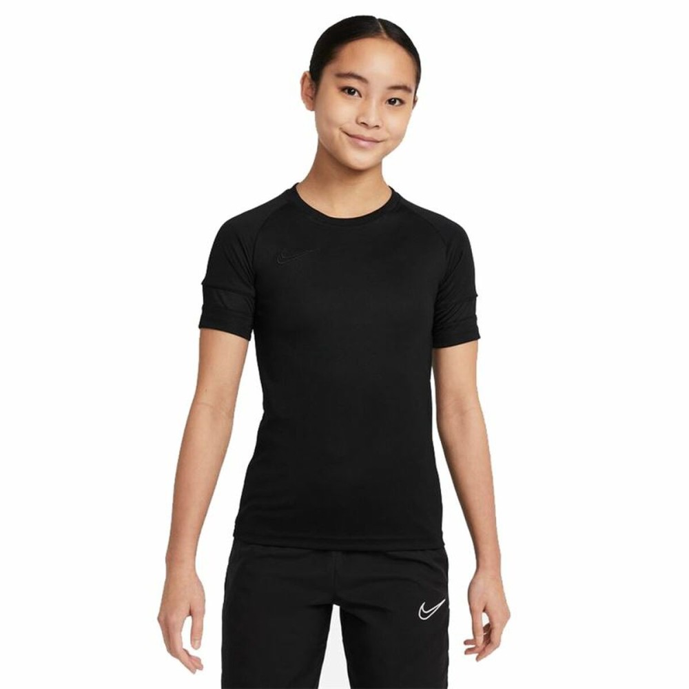 Tricou cu Mânecă Scurtă pentru Copii Nike Dri-Fit Academy Girls Negru
