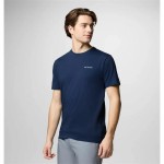 Tricou cu Mânecă Scurtă Bărbați Columbia North Cascades™ Sleeve Albastru închis