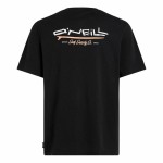 Tricou cu Mânecă Scurtă Bărbați O'Neill Retro Back Print Negru
