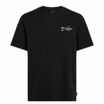 Tricou cu Mânecă Scurtă Bărbați O'Neill Retro Back Print Negru