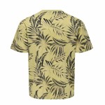 Tricou cu Mânecă Scurtă Bărbați Only & Sons Onskash Reg Leaf Aop Auriu*