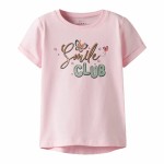 Tricou cu Mânecă Scurtă pentru Copii Name It Nmfvix Roz