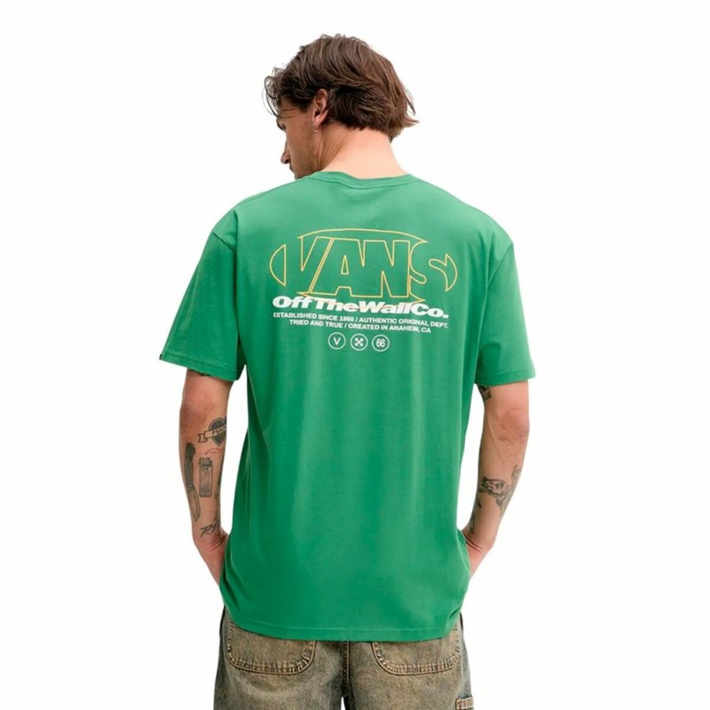 Tricou cu Mânecă Scurtă Bărbați Vans Verde