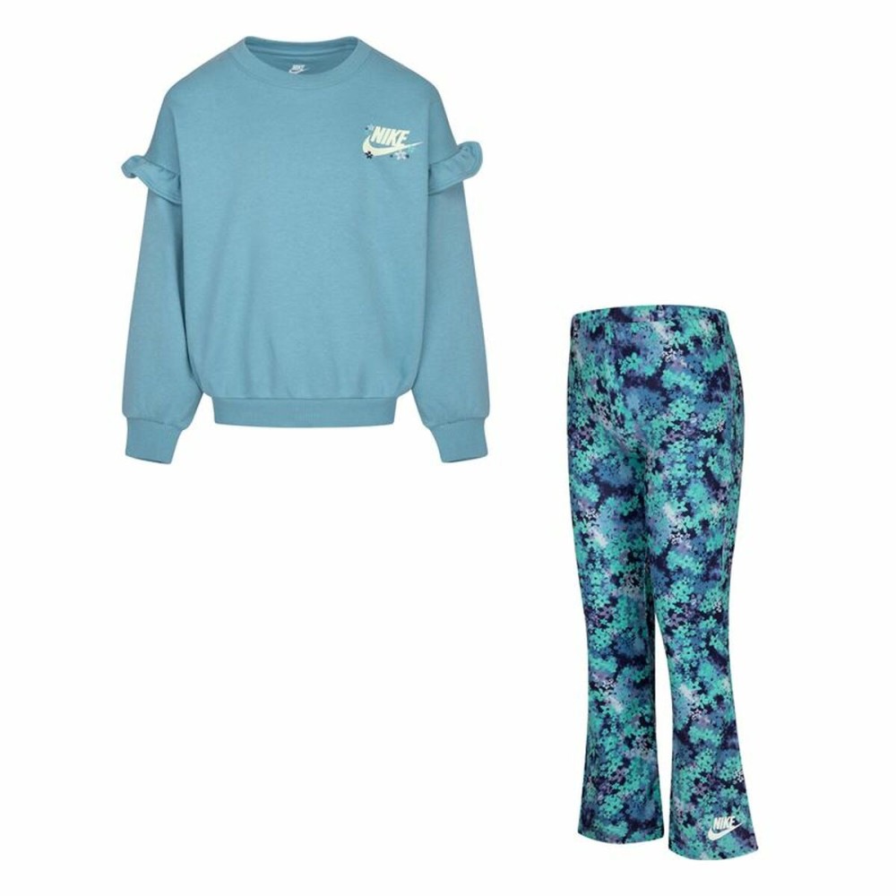 Set Sport pentru Copii Nike Fresh Cut Dolman Ruffle Albastru