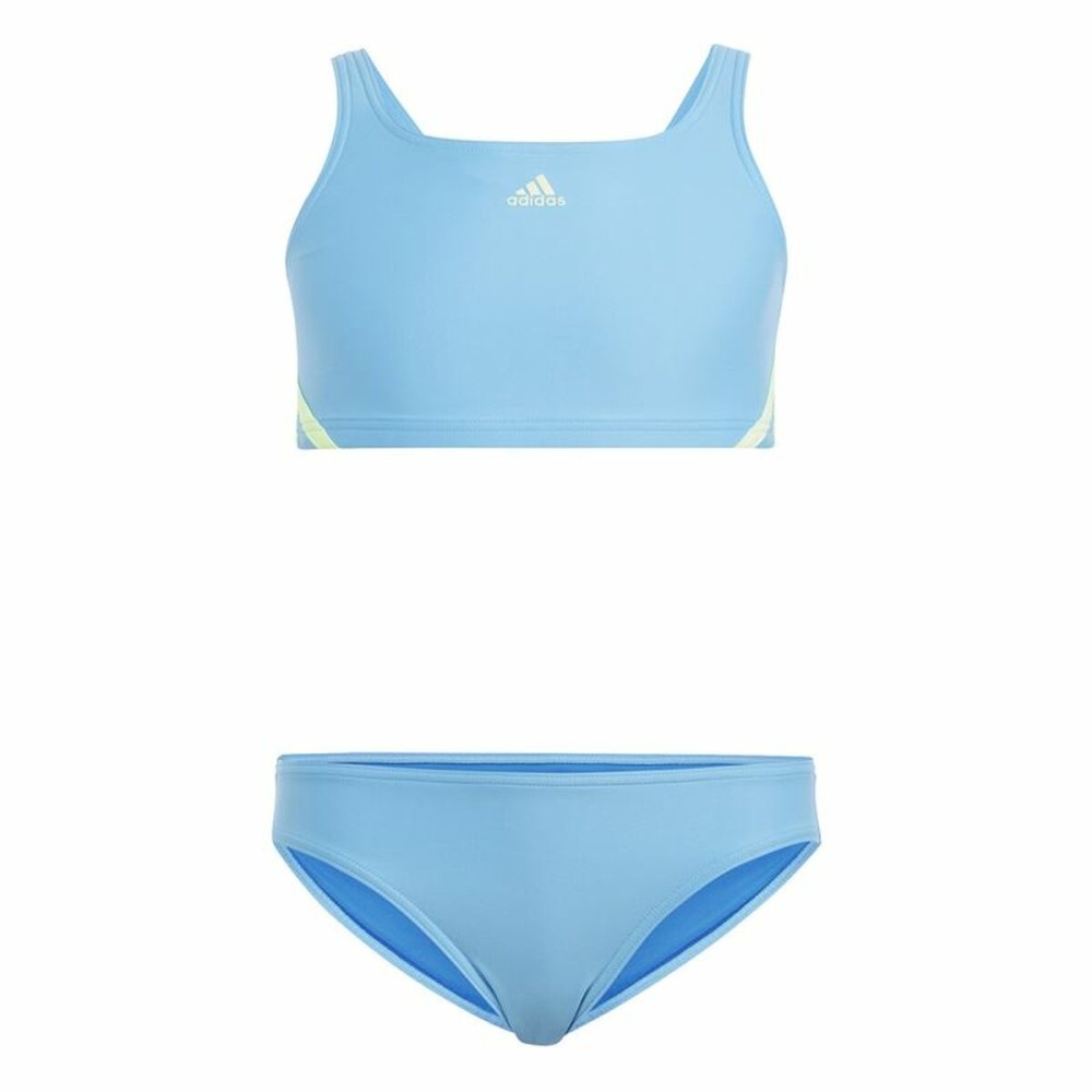 Bikiniul-Chilot Pentru Fete Adidas 3 Bandas Albastru