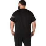 Tricou cu Mânecă Scurtă Bărbați Asics Icon Negru