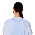Tricou cu Mânecă Scurtă Femei Asics Core Albastru deschis